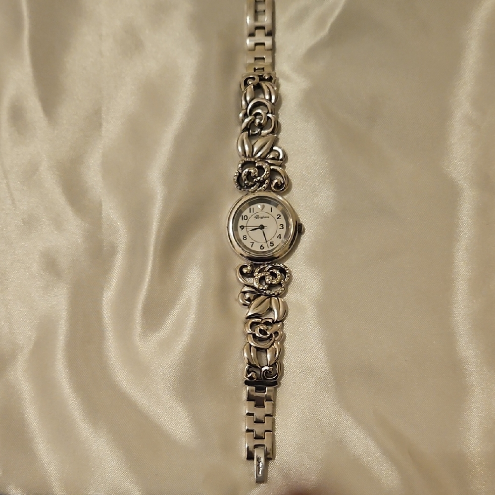Brighton Silver Floral Women's Watch
